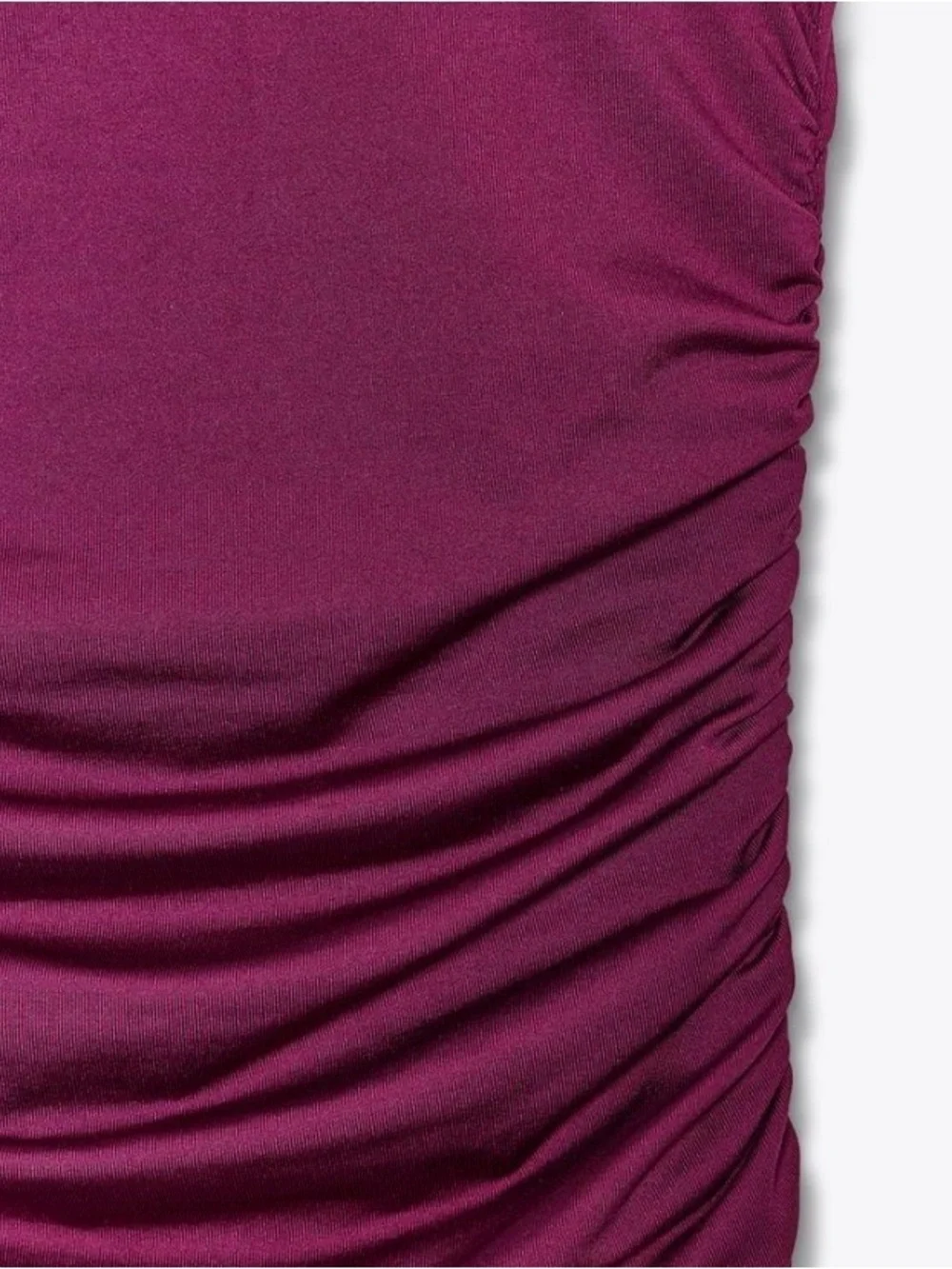 ZARA Ruched Halter Midi Dress in Deep Magenta size medium - Picture 8 of 13